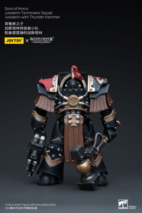 Joy Toy (CN) JT9732 - Warhammer The Horus Heresy Actionfigur 1/18 Sons of Horus Justaerin Terminator Squad Justaerin with Thunder Hammer 12 cm