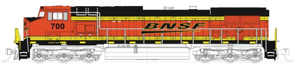 Kato N K176-3518 - Diesellok GE C44-9W BNSF, Ep.VI, #796, Swoosh | Modellbahn | Modelleisenbahn