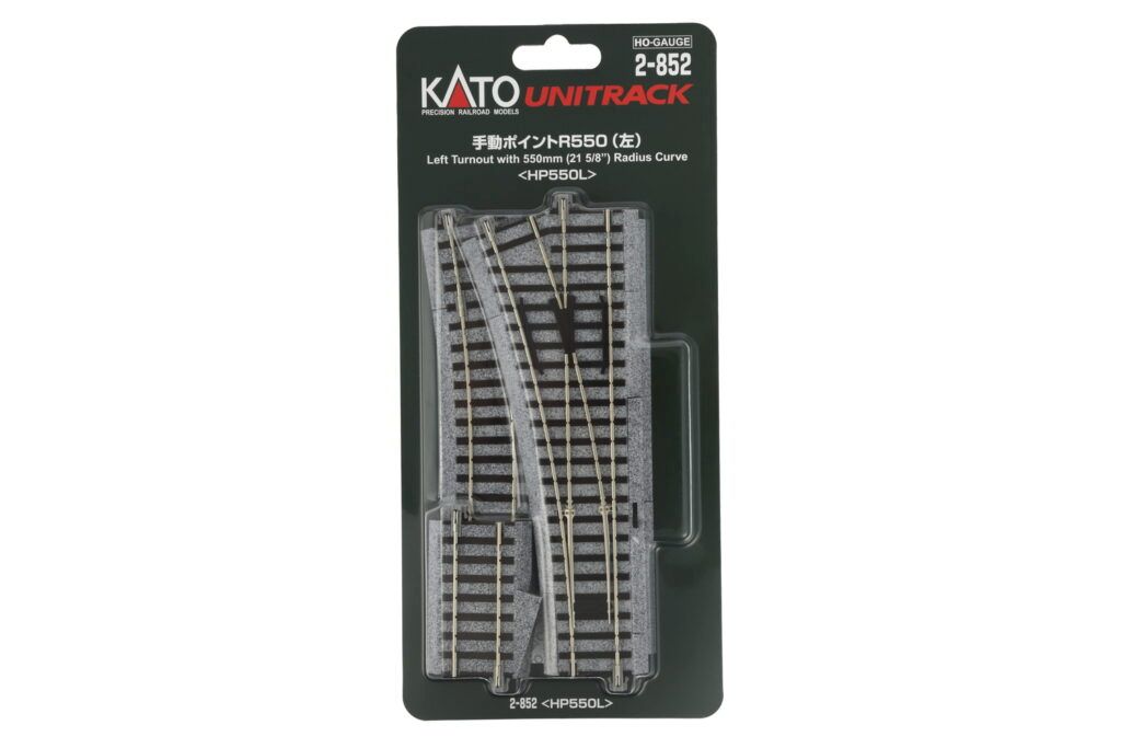 Kato H0 (1:87) K2-852 - Weiche links R550mm 19° | Modellbahn | Modelleisenbahn