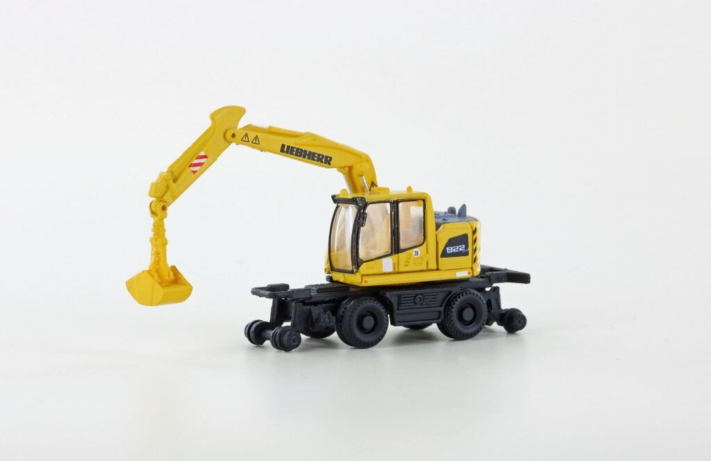 Minis N LC4265 - Liebherr A922 Rail 2-Wege Bagger mit Greifer | Modellbahn | Modelleisenbahn