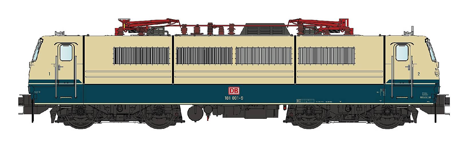 L.S. Models H0 (1:87) LS16529 - E-Lok BR 181 001 DBAG, Ep.Vb, AC - Lemke | Modellbahn | Modelleisenbahn