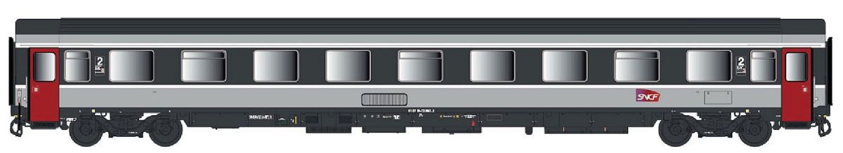 L.S. Models H0 (1:87) LS40386 - VSE A9u 2. Kl. Corail neu SNCF Carmillon-Logo Ep. VI | Modellbahn | Modelleisenbahn