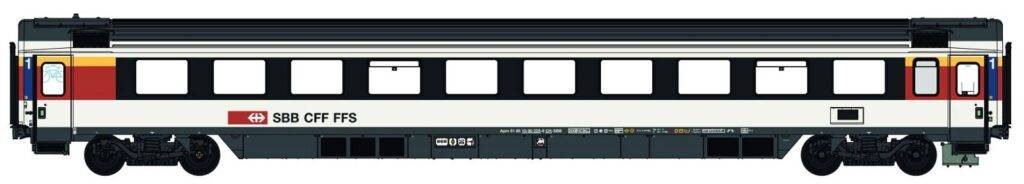 L.S. Models H0 (1:87) LS47388 - EC Personenwagen, 1.Kl. Apm SBB, Ep.V-VI, refit | Modellbahn | Modelleisenbahn