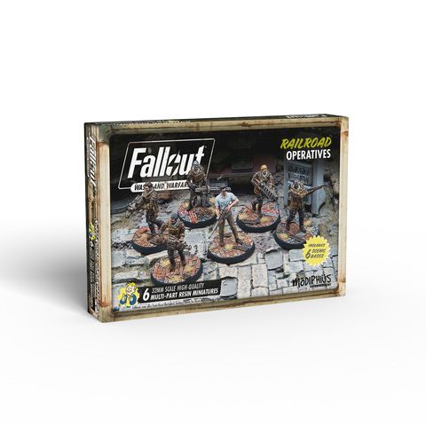 Modiphius Entertainment MUH052221 - Fallout: Wasteland Warfare - Railroad Operatives | Tabletop