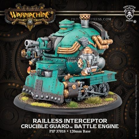 Warmachine PIP37018 - Railless Interceptor - Crucible Guard Battle Engine (metal/resin) | Tabletop