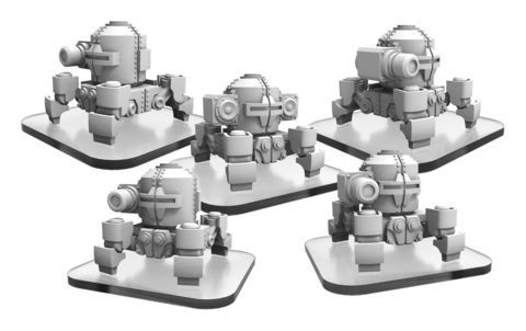 Privateer Press PIP51107 - WW82s and Propo Walker - Monsterpocalypse Zerkalo Bloc Unit (metal/resin) | Tabletop