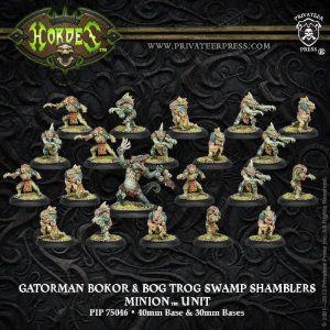 Hordes PIP75046 - Minion Gatorman Bokur & Swamp Shamblers Unit (21) Box | Tabletop