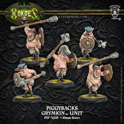 Hordes PIP76019 - Grymkin Piggybacks PLASTIC Box pack of 5 | Tabletop