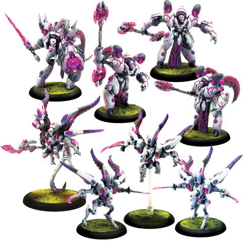 Privateer Press Übersee PIP87029 - Harbingers of Cyriss - Warcaster Empyreans Cadre (metal) | Tabletop