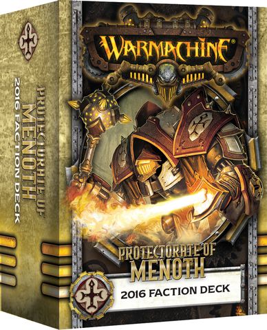 Warmachine PIP91104D - WARMACHINE Protektorat von Menoth 2016 Fraktionsdeck | Tabletop