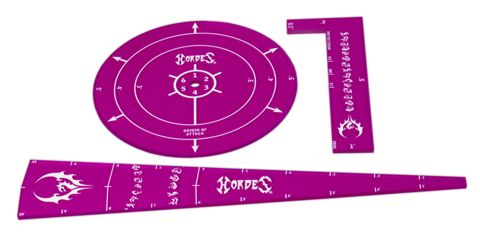 Privateer Press Hordes PIP91139 - HORDES Legion Template Set (acrylic) Tabletop
