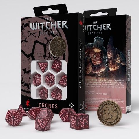 Q-Workshop QWSSWCR03 - The Witcher Dice Set. Crones - Whispess | Tabletop